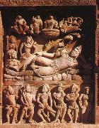 unknow artist Vishnu op Ananta,Vishnu-tempel,Deogarh France oil painting artist
